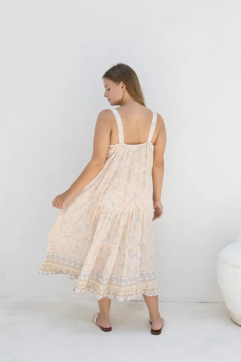 Ivy Dress - Peachy Print
