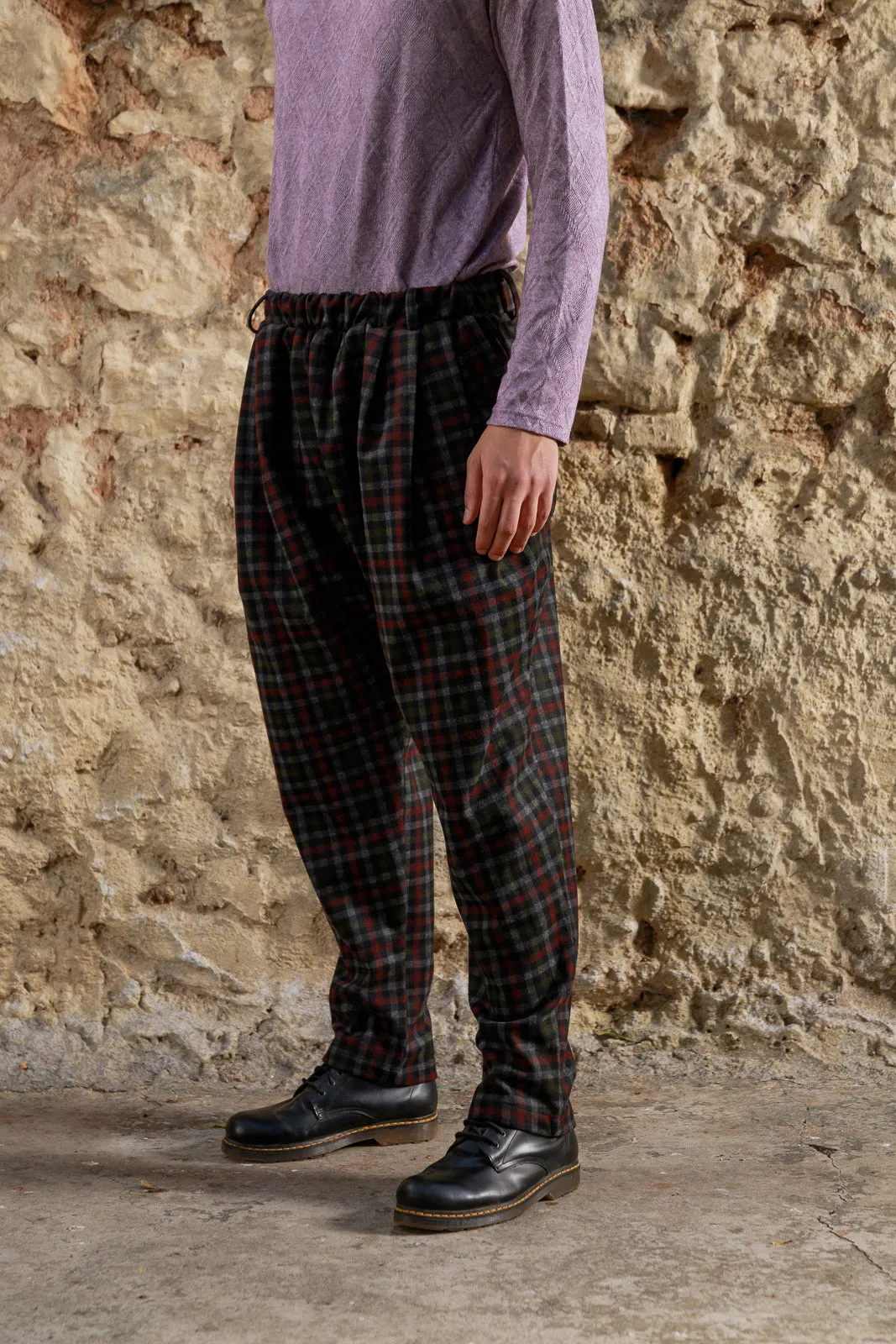 Jacopo Pants Plaid Red