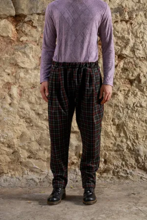 Jacopo Pants Plaid Red