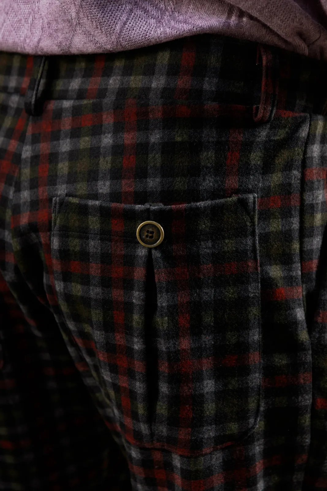 Jacopo Pants Plaid Red