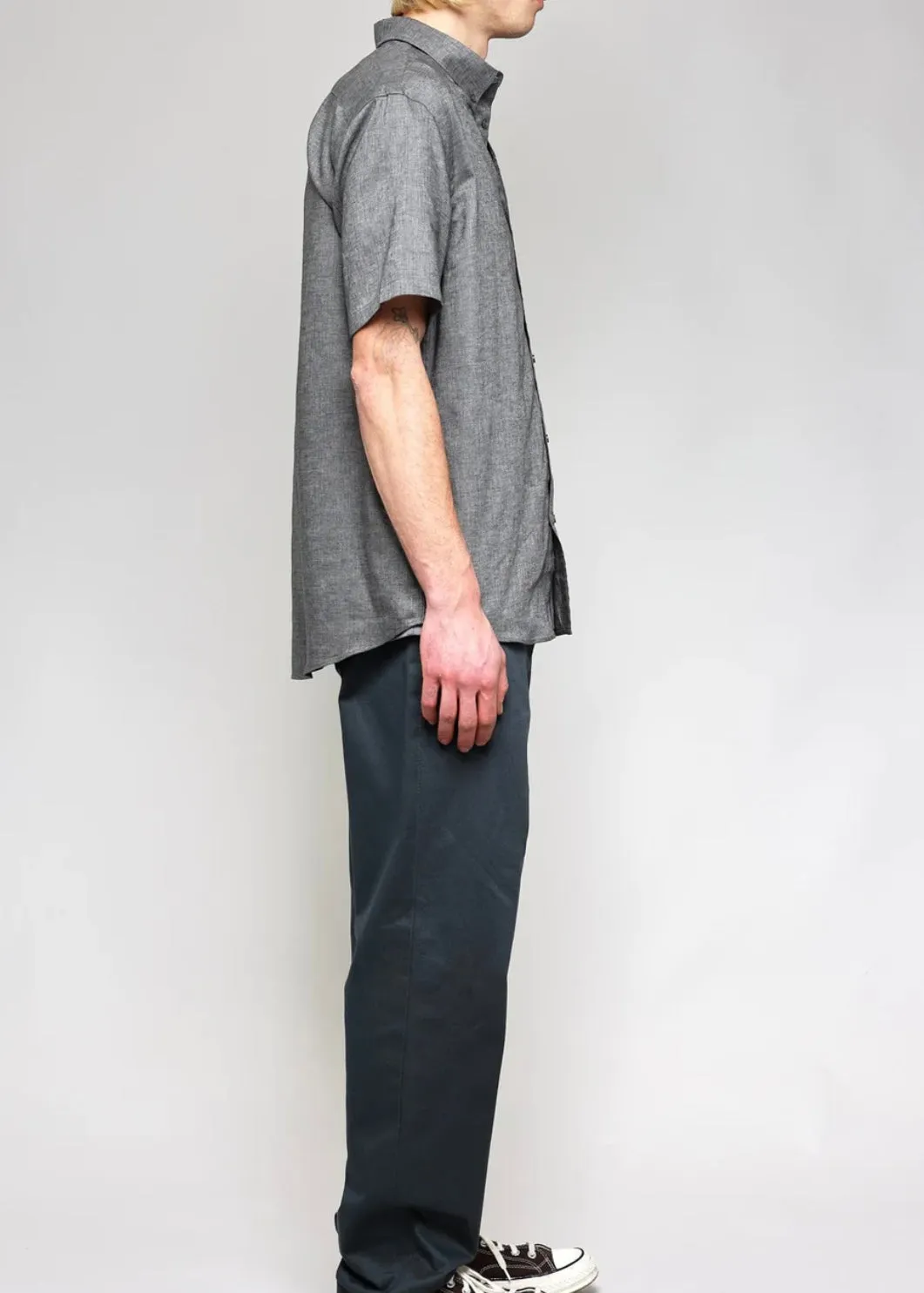 Japanese Easy Linen S/S Button Up Shirt