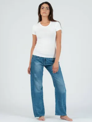 JILL CLASSIC ROUND NECK TEE-WHITE