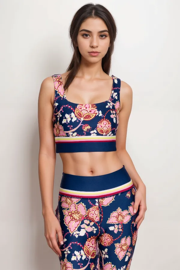 Johnny Was Bee Active Reversible Square Neck Sports A7624 Boho Chic