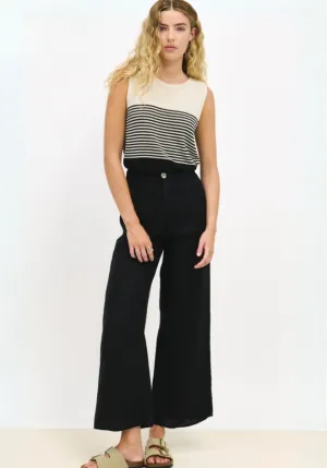 Jude Linen Pants - Black