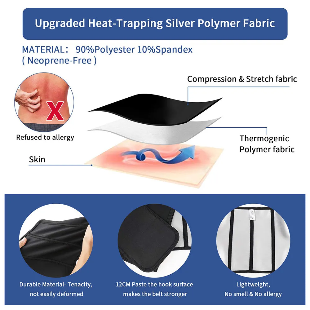 Junlan 3-in 1 Heat-Trap Sweat Workout Waist Trainer