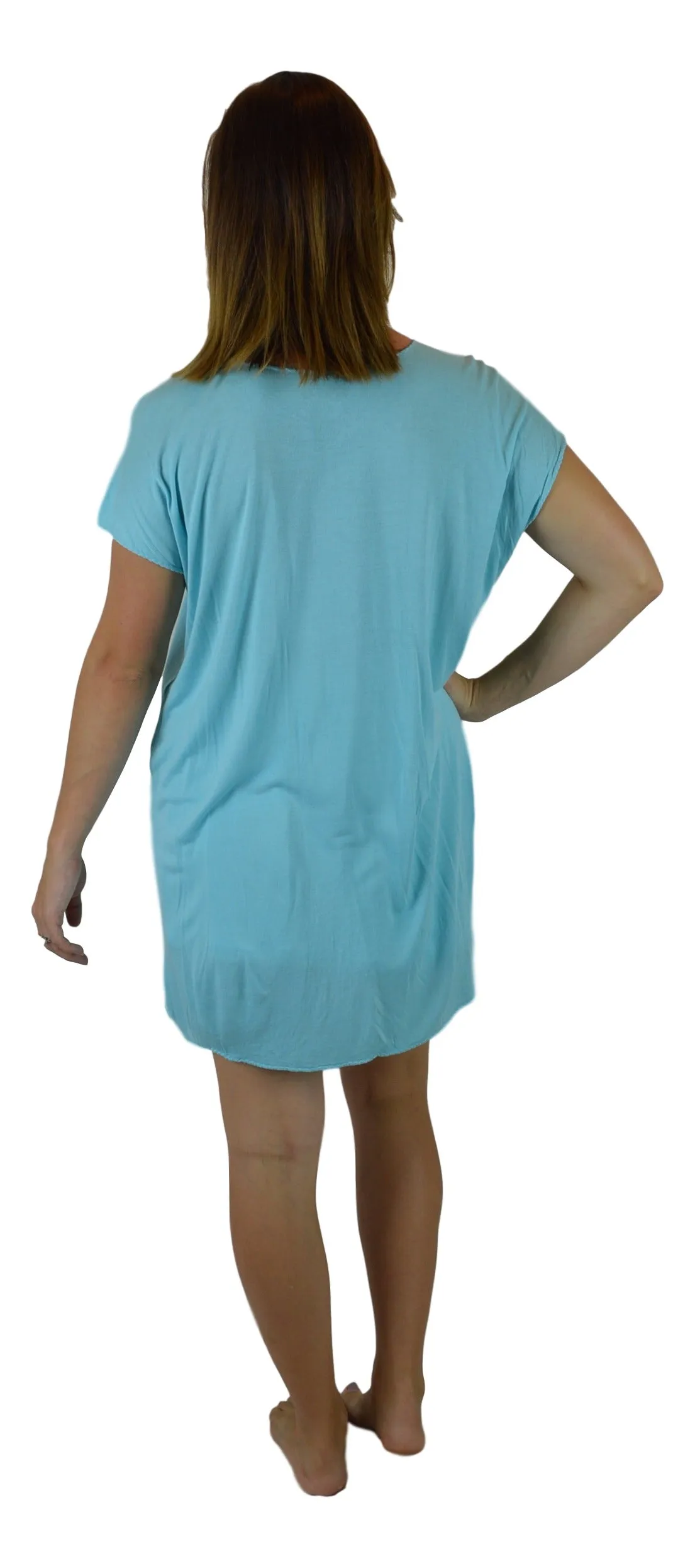 Kailua Jersey Top - Solid - Aqua