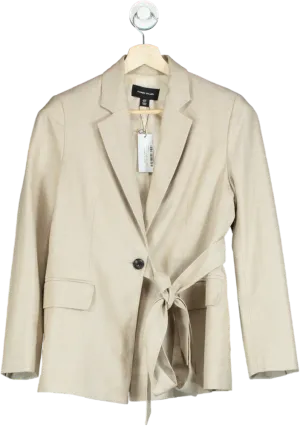 Karen Millen Beige Textured Blazer UK 10