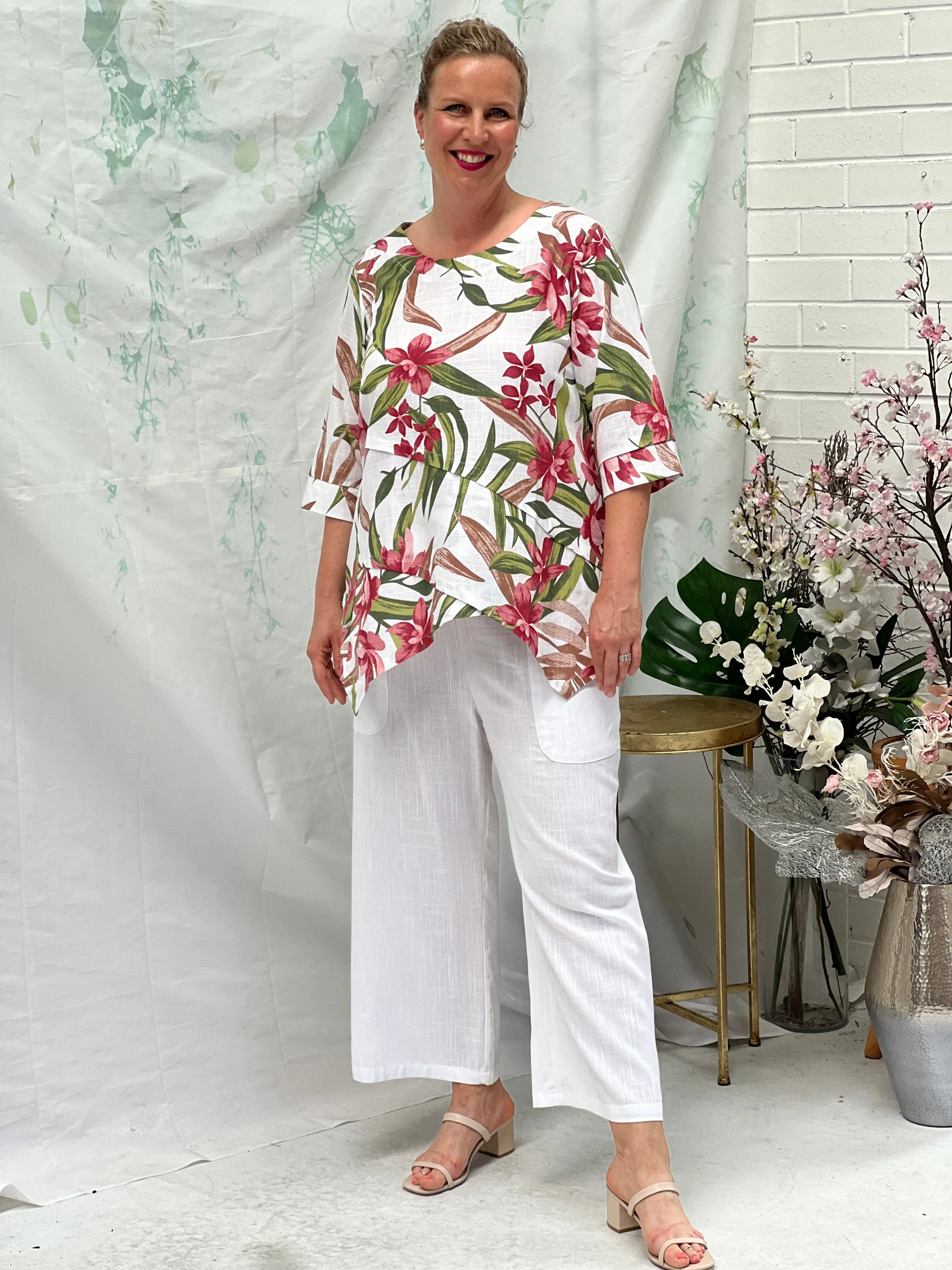 Karla Garden Linen Top