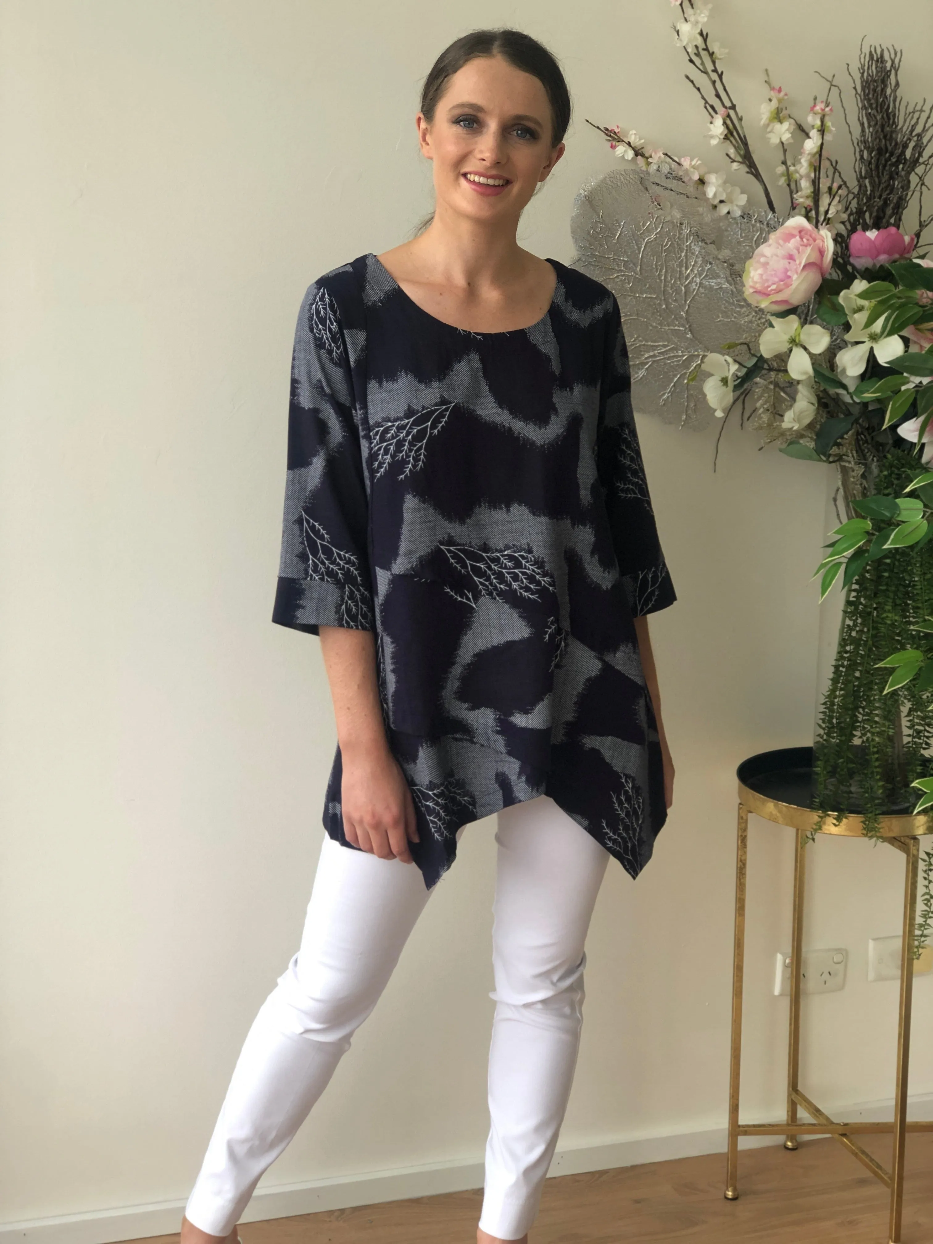 Karla River Linen Top