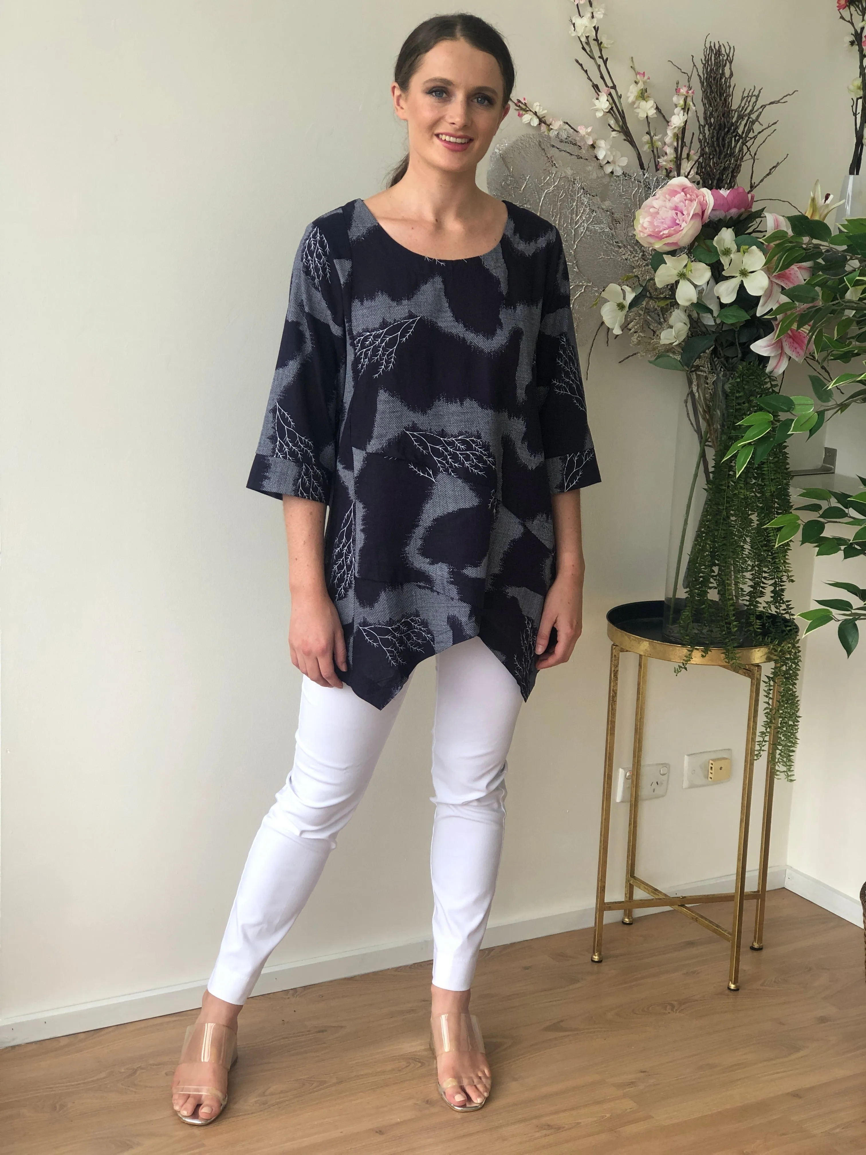 Karla River Linen Top
