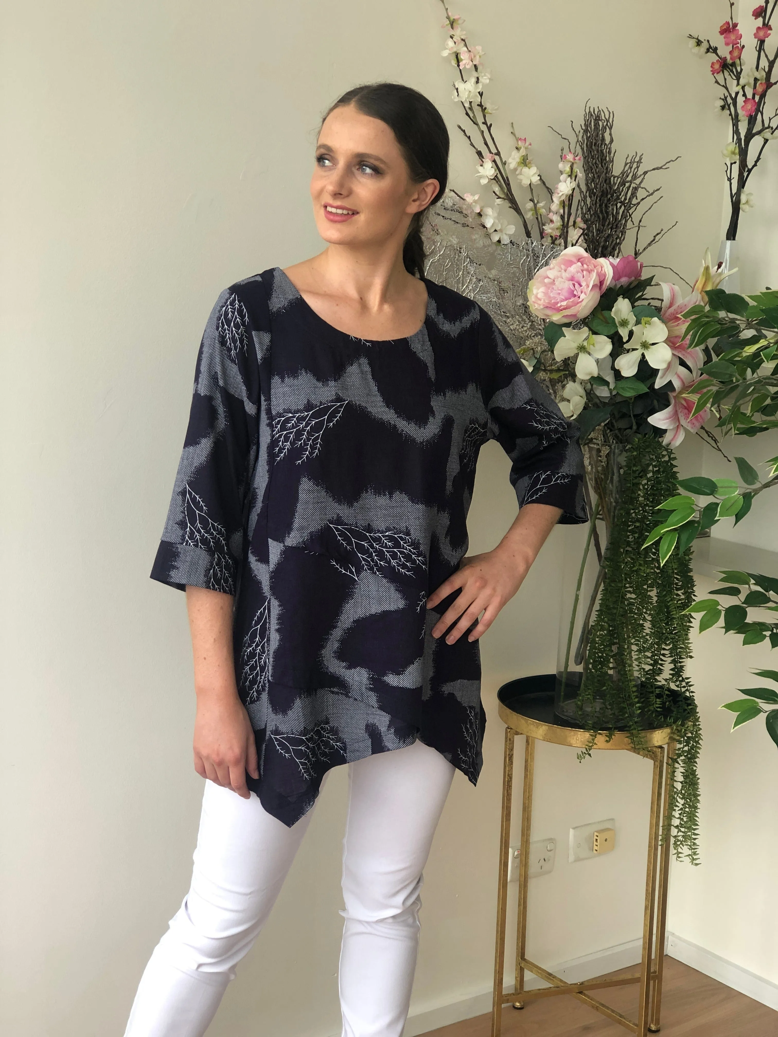 Karla River Linen Top