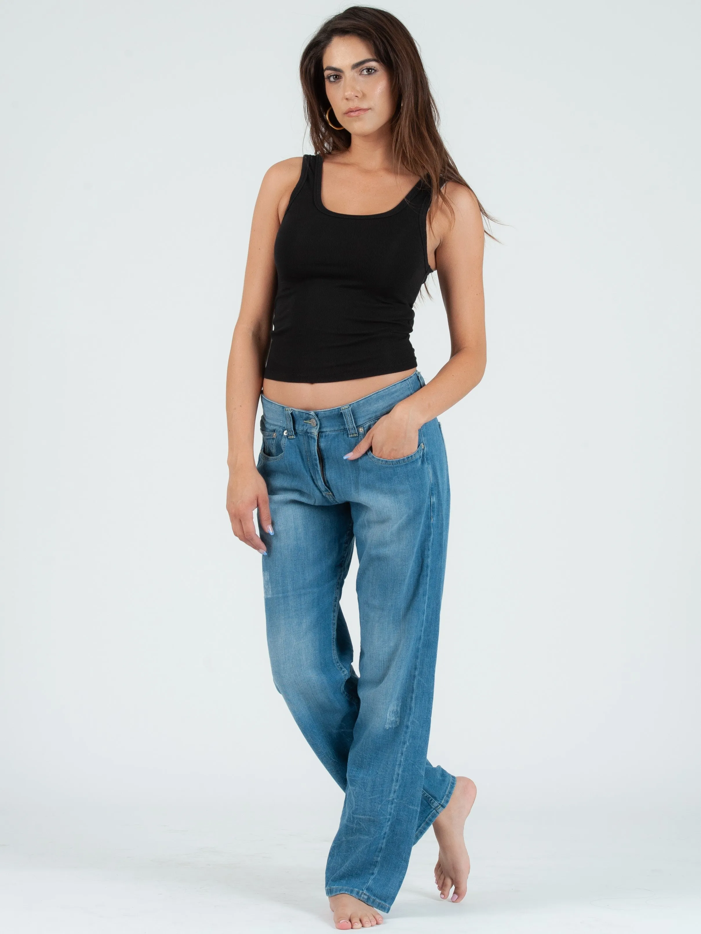 KATE CLASSIC TANK TOP-BLACK