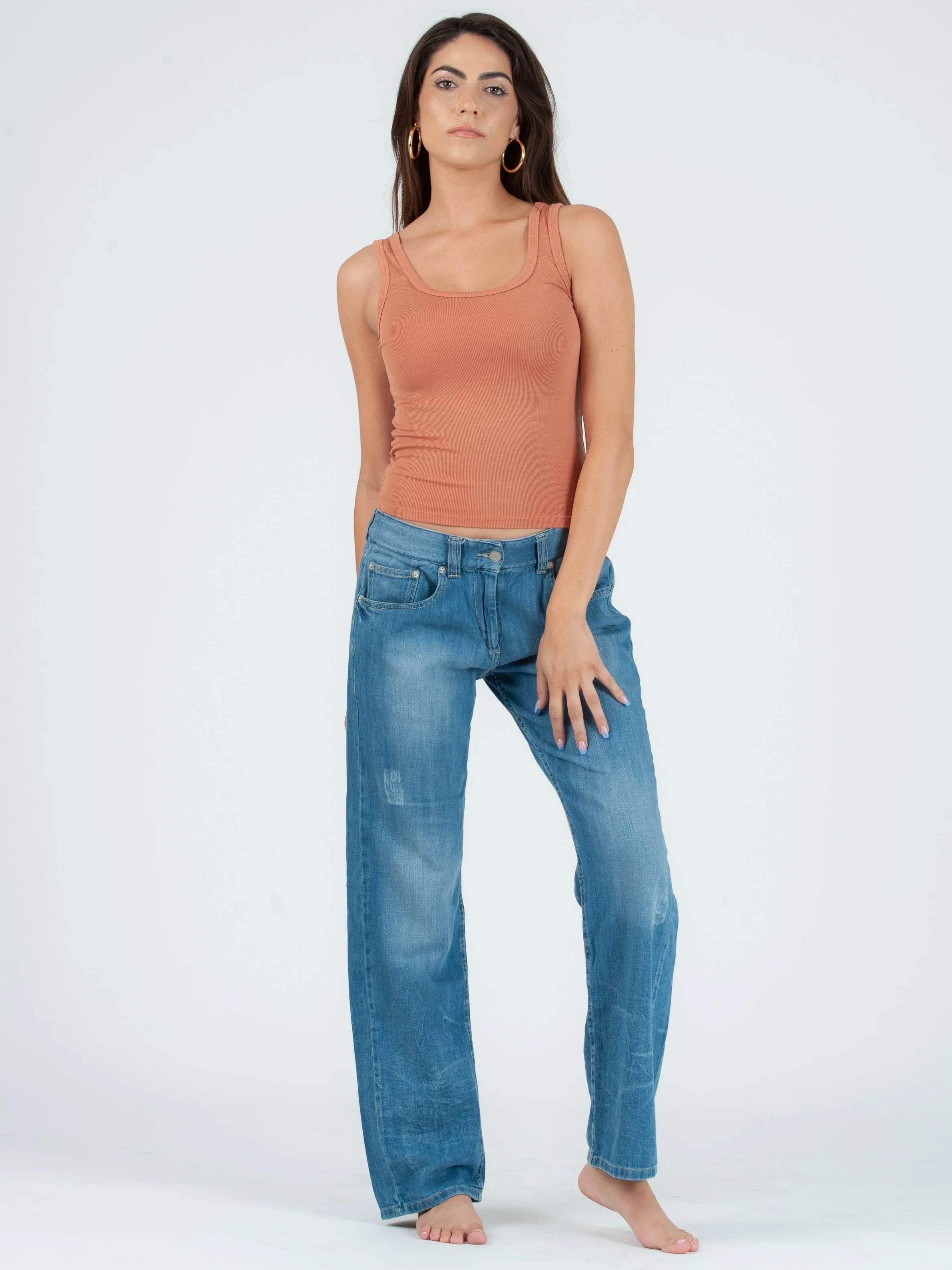 KATE CLASSIC TANK TOP-TERRACOTTA
