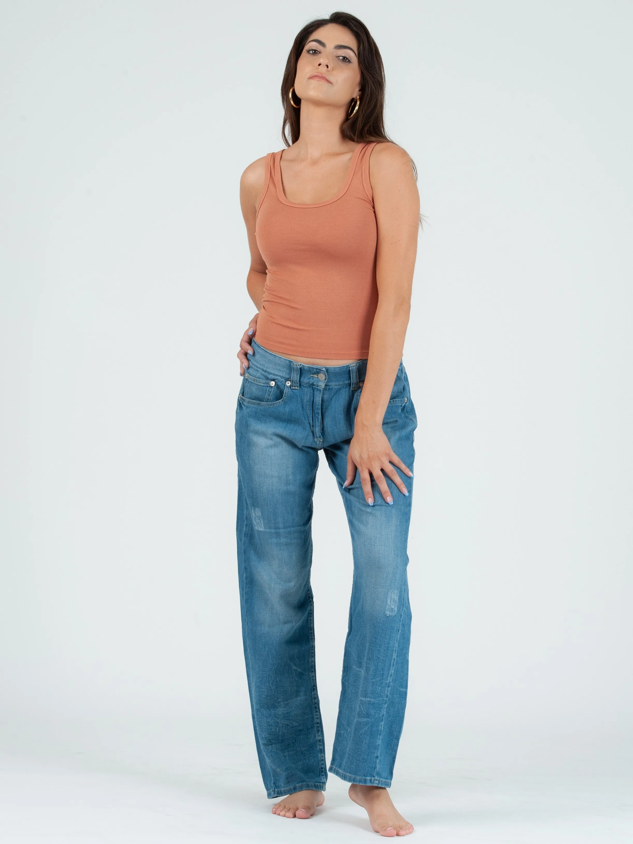 KATE CLASSIC TANK TOP-TERRACOTTA