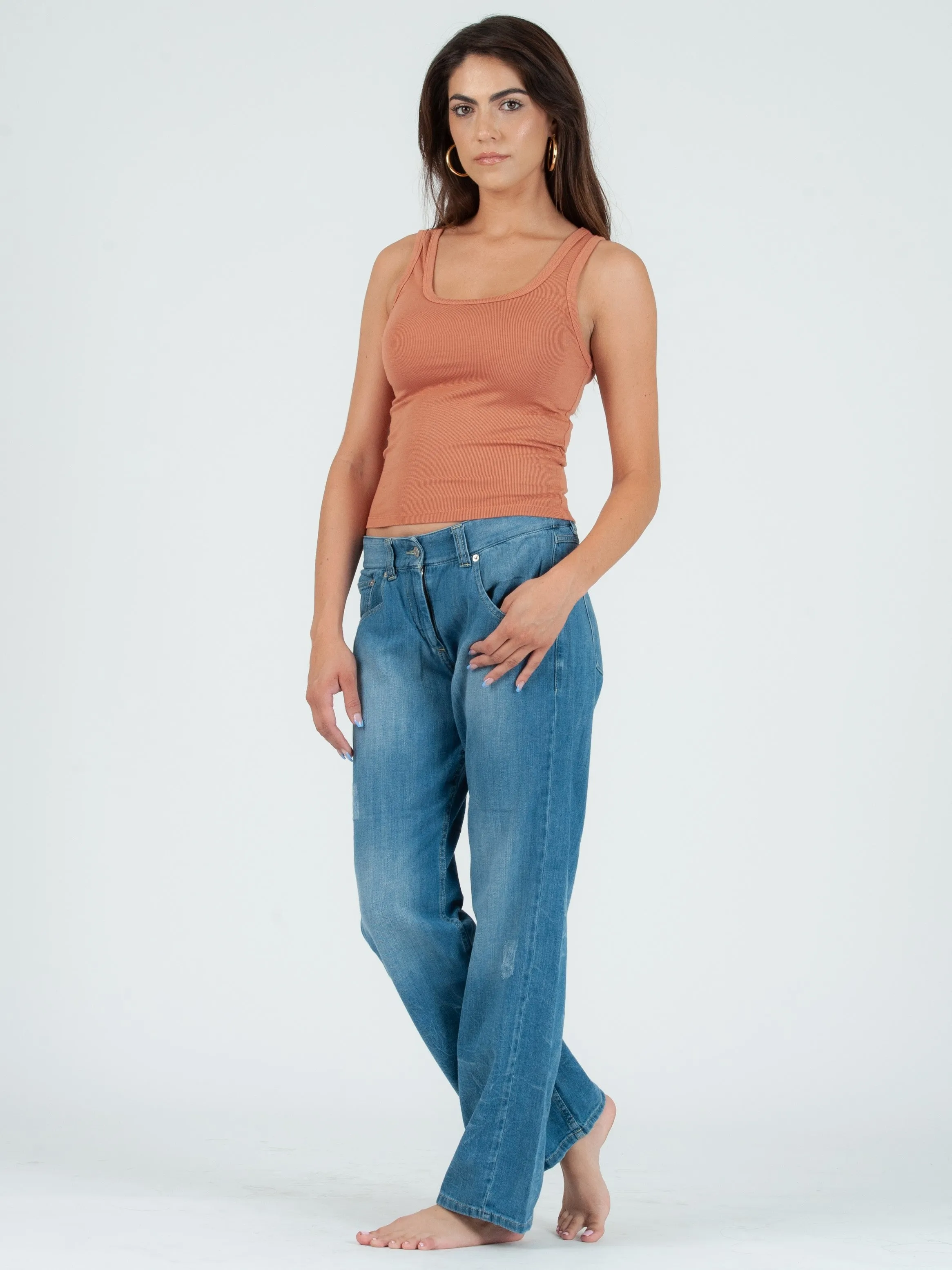 KATE CLASSIC TANK TOP-TERRACOTTA