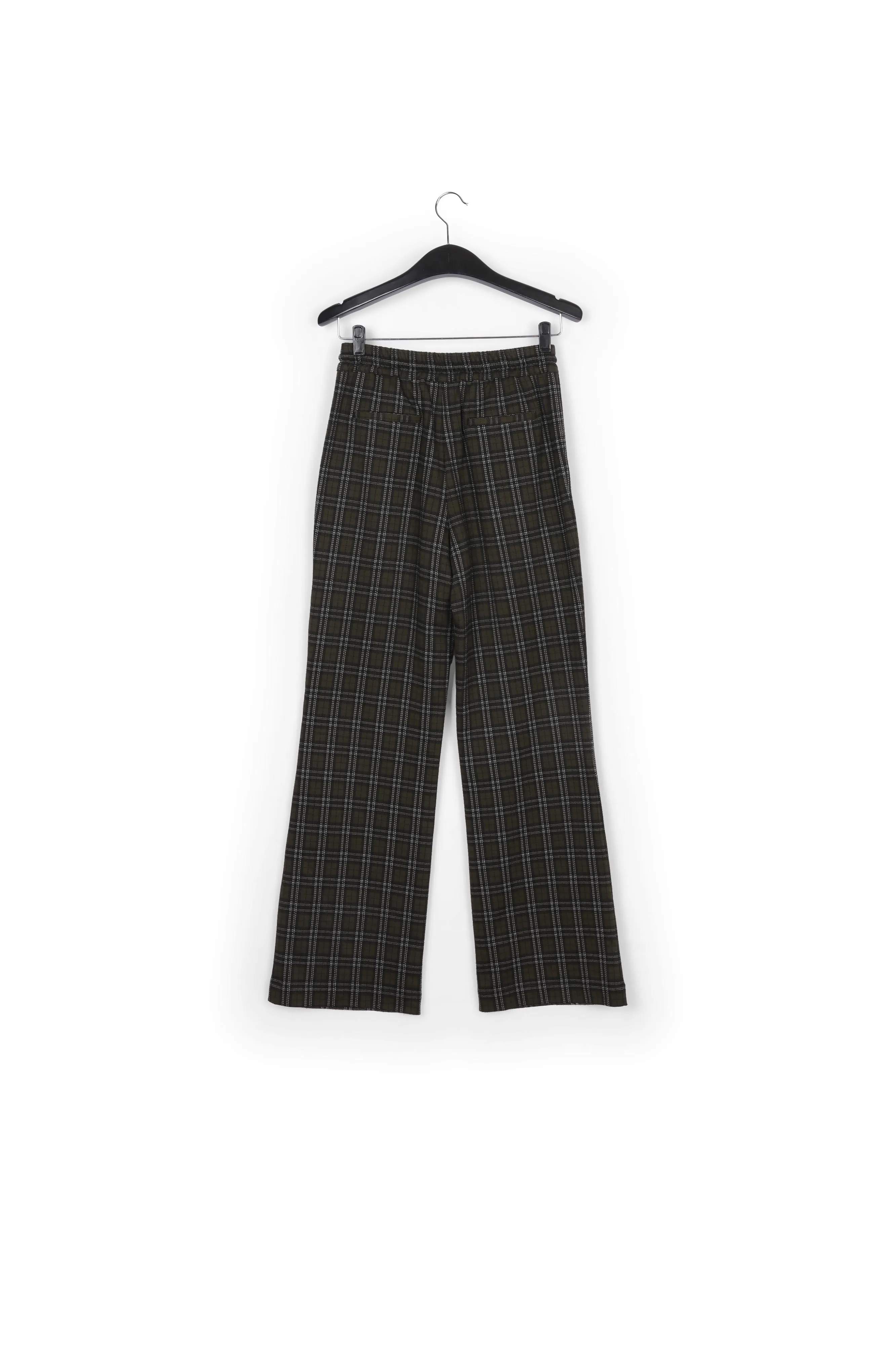 Khaki checked pants