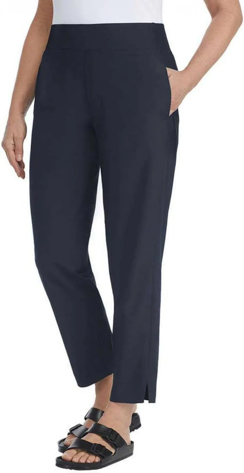 Kirkland Signature  Women's Lightweight Ankle Pants 7772005 Navy Blue M