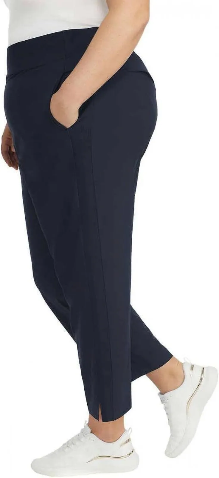 Kirkland Signature  Women's Lightweight Ankle Pants 7772005 Navy Blue M