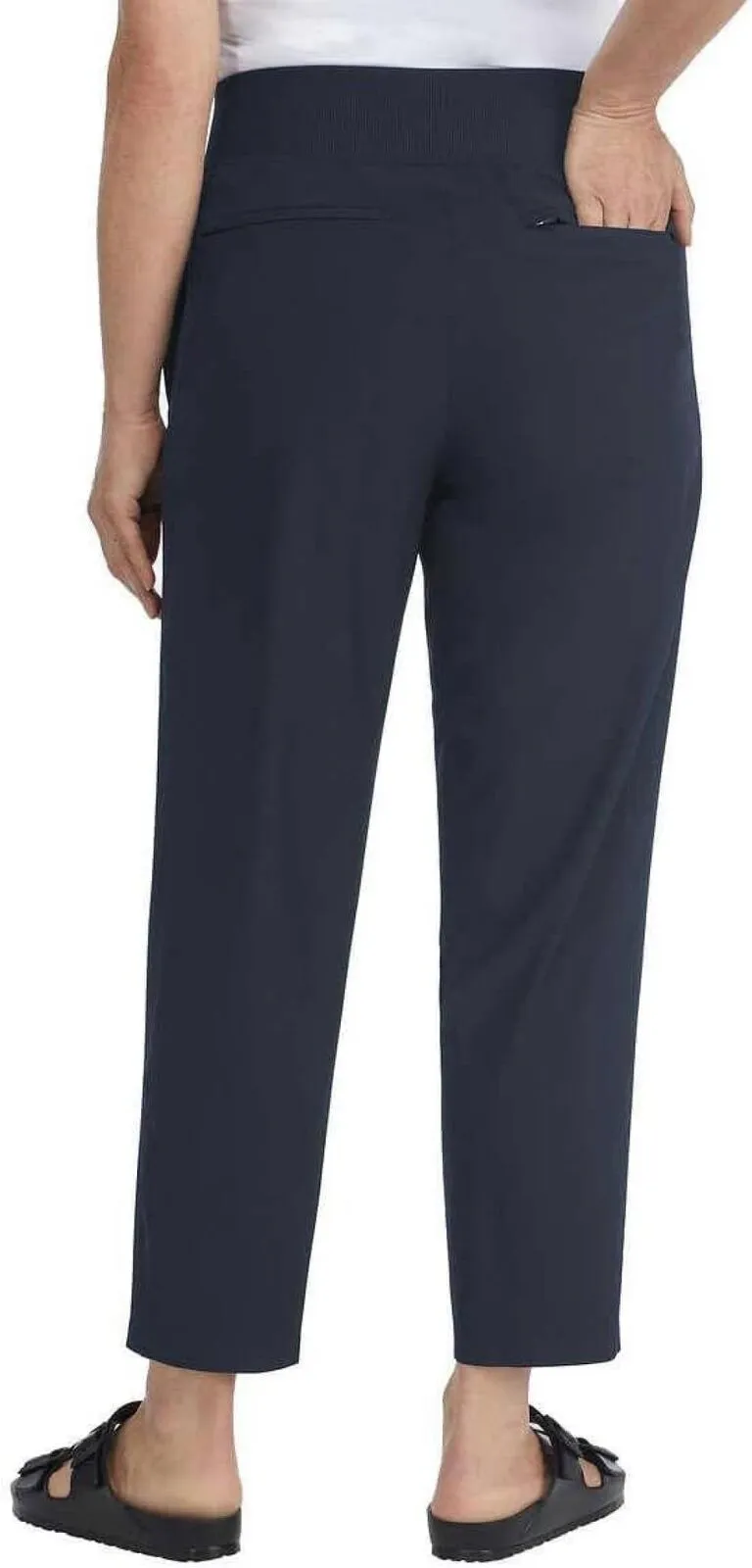 Kirkland Signature  Women's Lightweight Ankle Pants 7772005 Navy Blue M