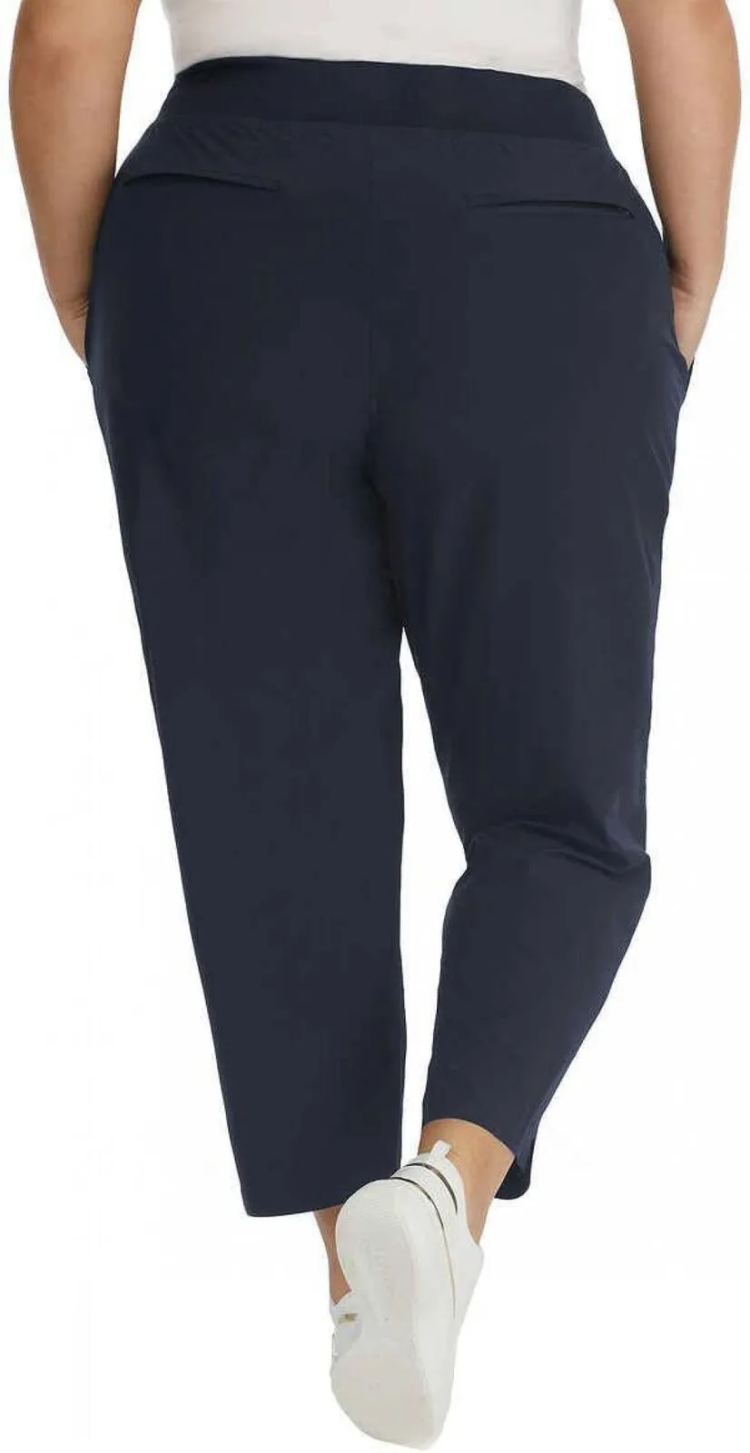 Kirkland Signature  Women's Lightweight Ankle Pants 7772005 Navy Blue M