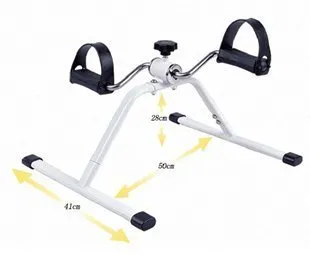 Klapp Pedal Exercise Mini Bike,Cycle Aid with Adjustable Resistance Ab Care King Toner (White)