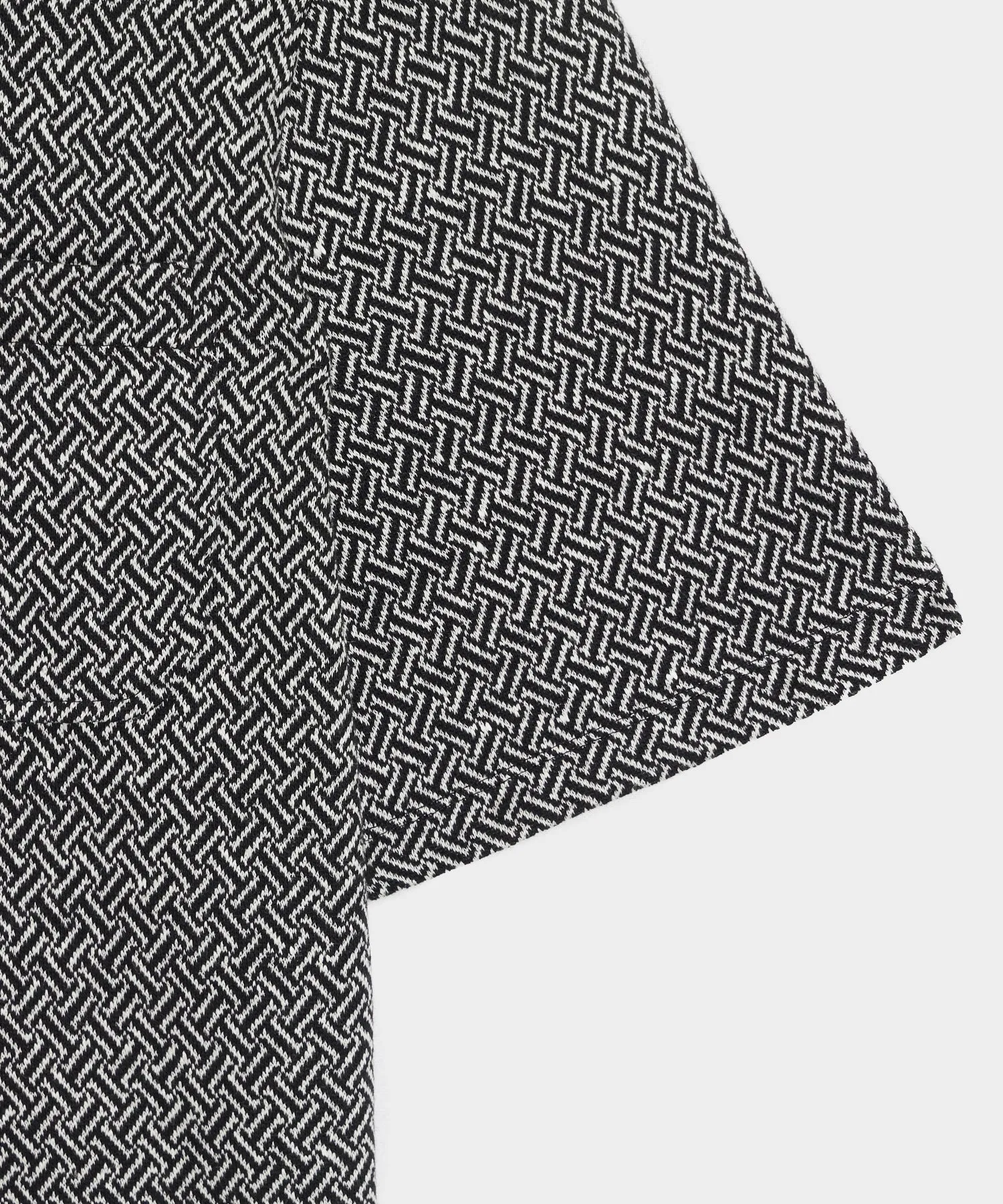 Linen-Cotton Knit Pocket Polo