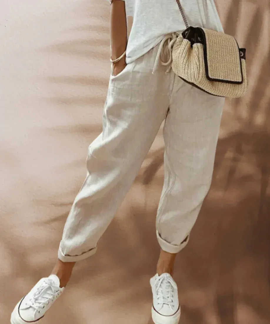 Linen trousers: Casual, stylish Tracey design