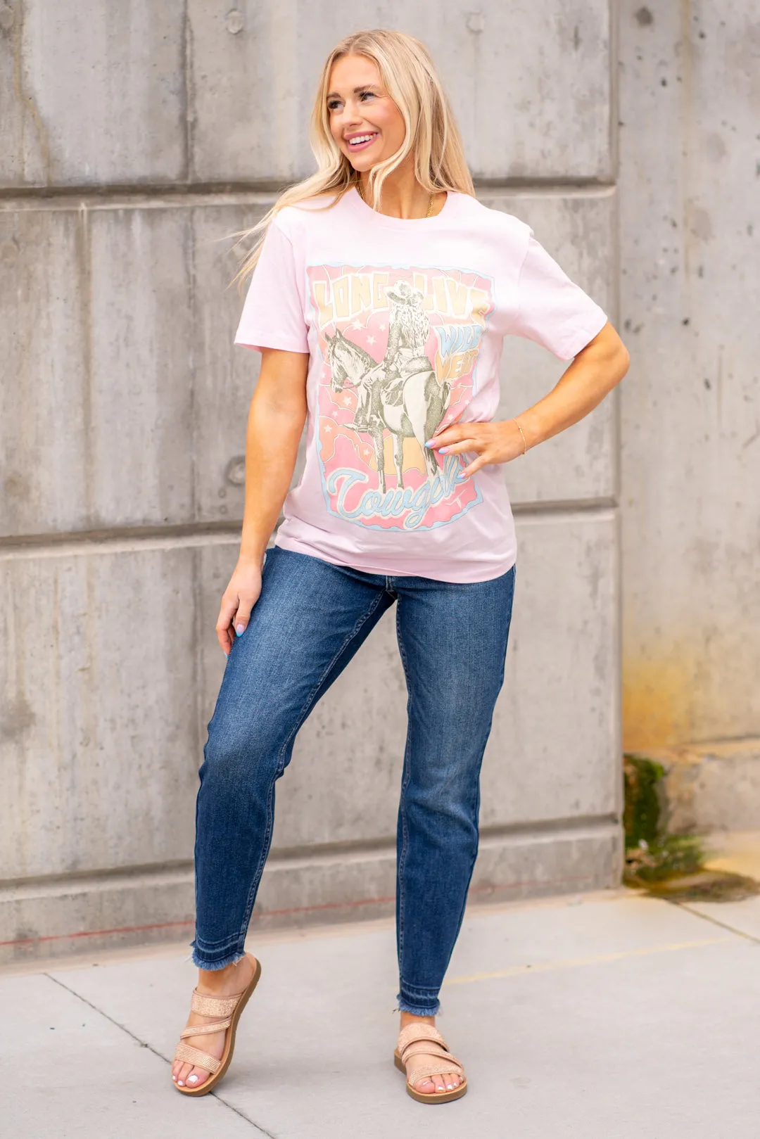 Long Live Cowgirls Graphic Top