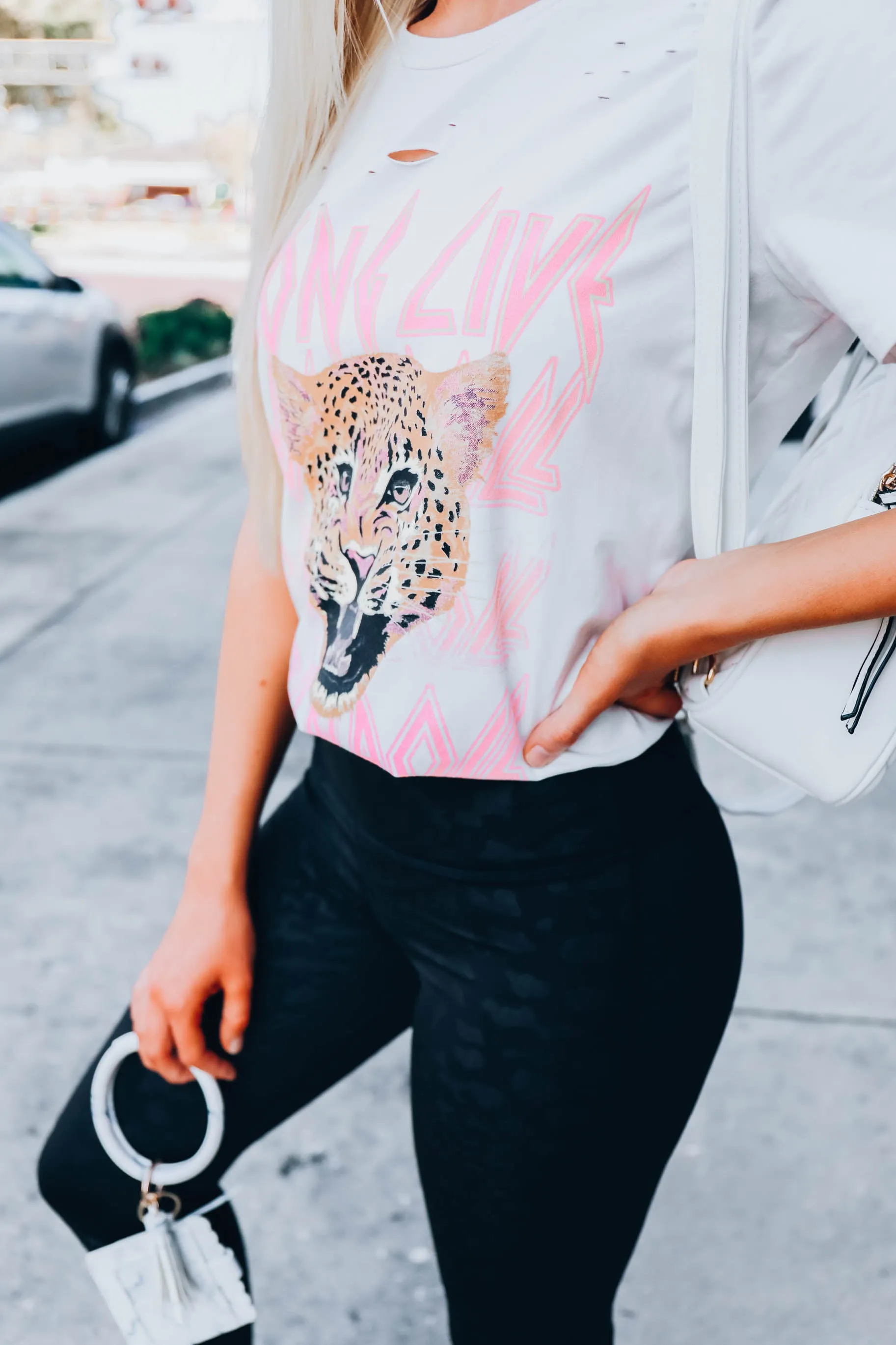 Long Live Rock N Roll Graphic Top - Ivory