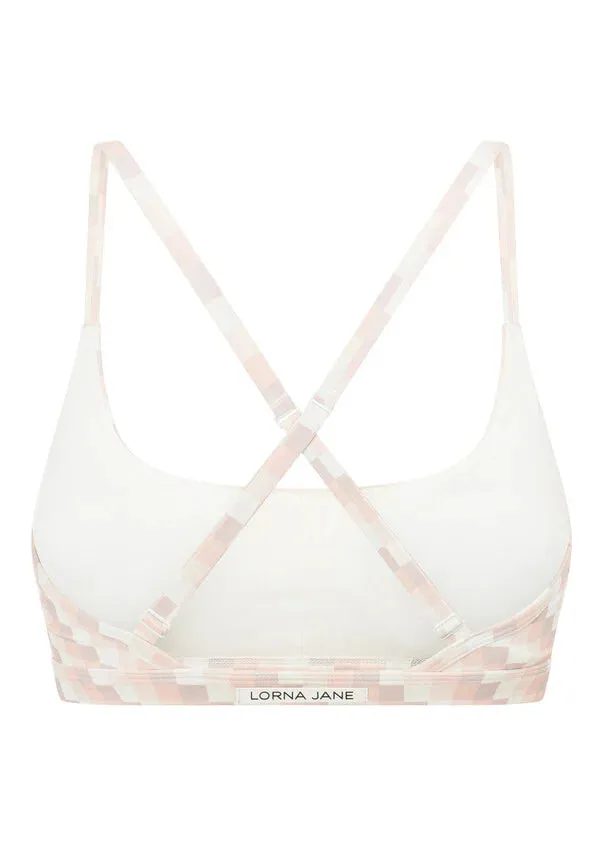 Lorna Jane Sunkissed Gingham Sports Bra - Sunkissed Gingham Print