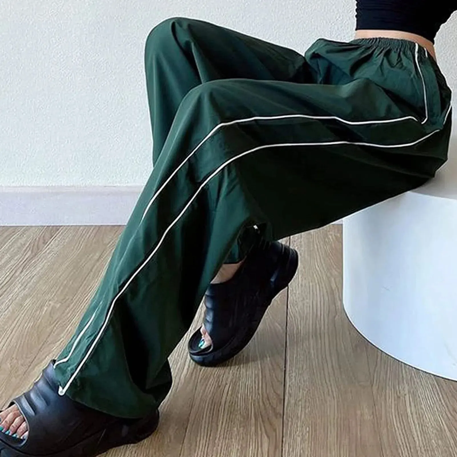Low Waist Drawstring Kpop Pants