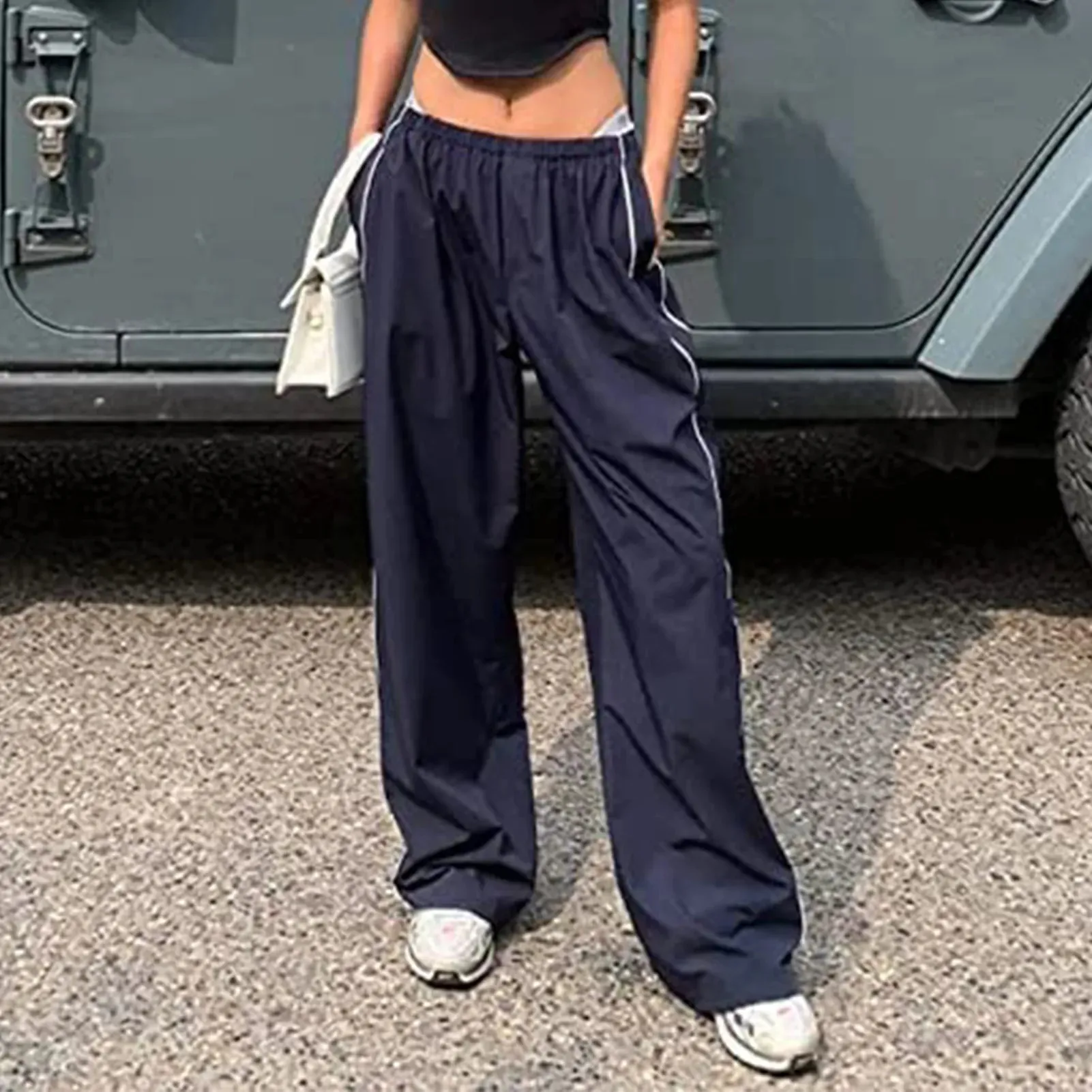 Low Waist Drawstring Kpop Pants