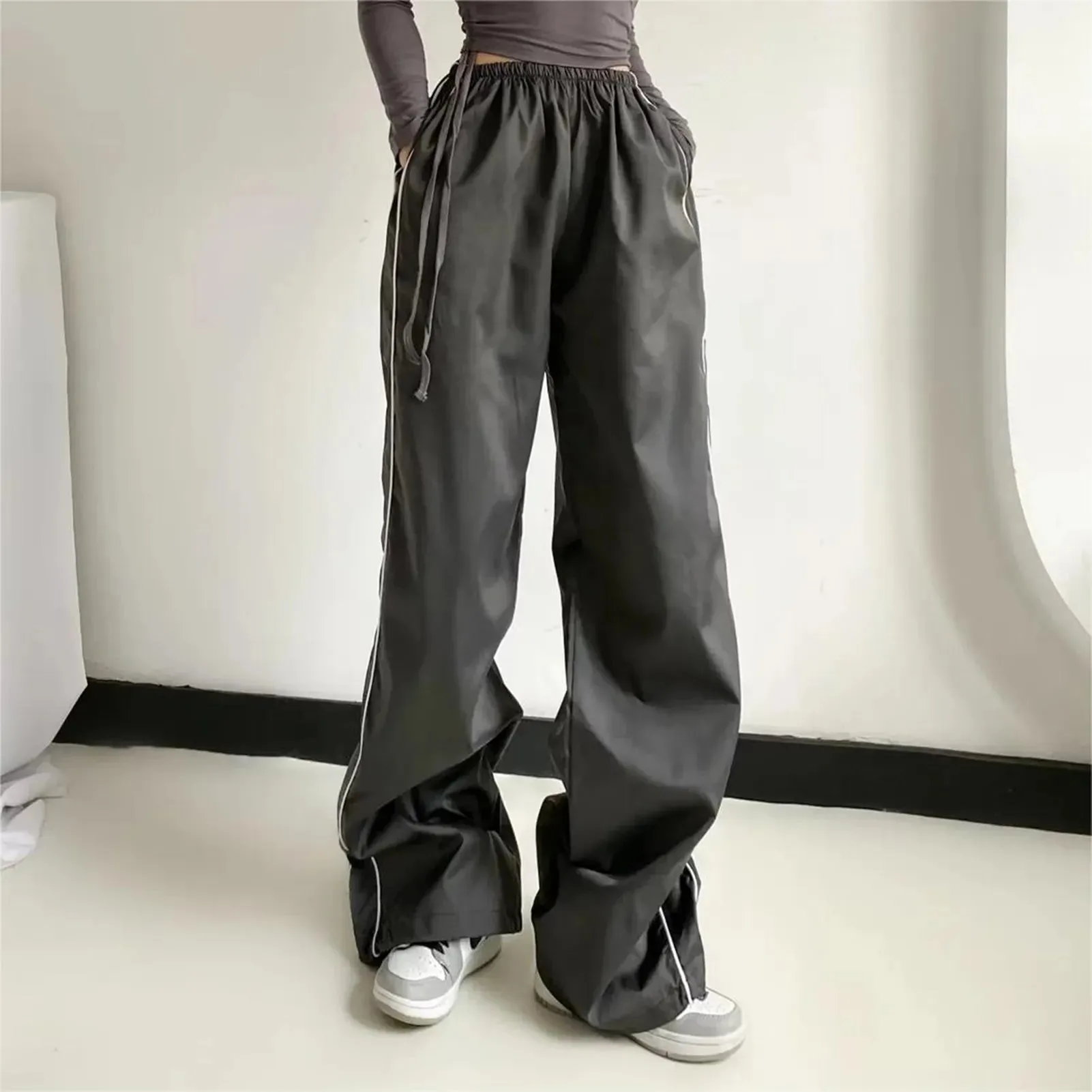 Low Waist Drawstring Kpop Pants