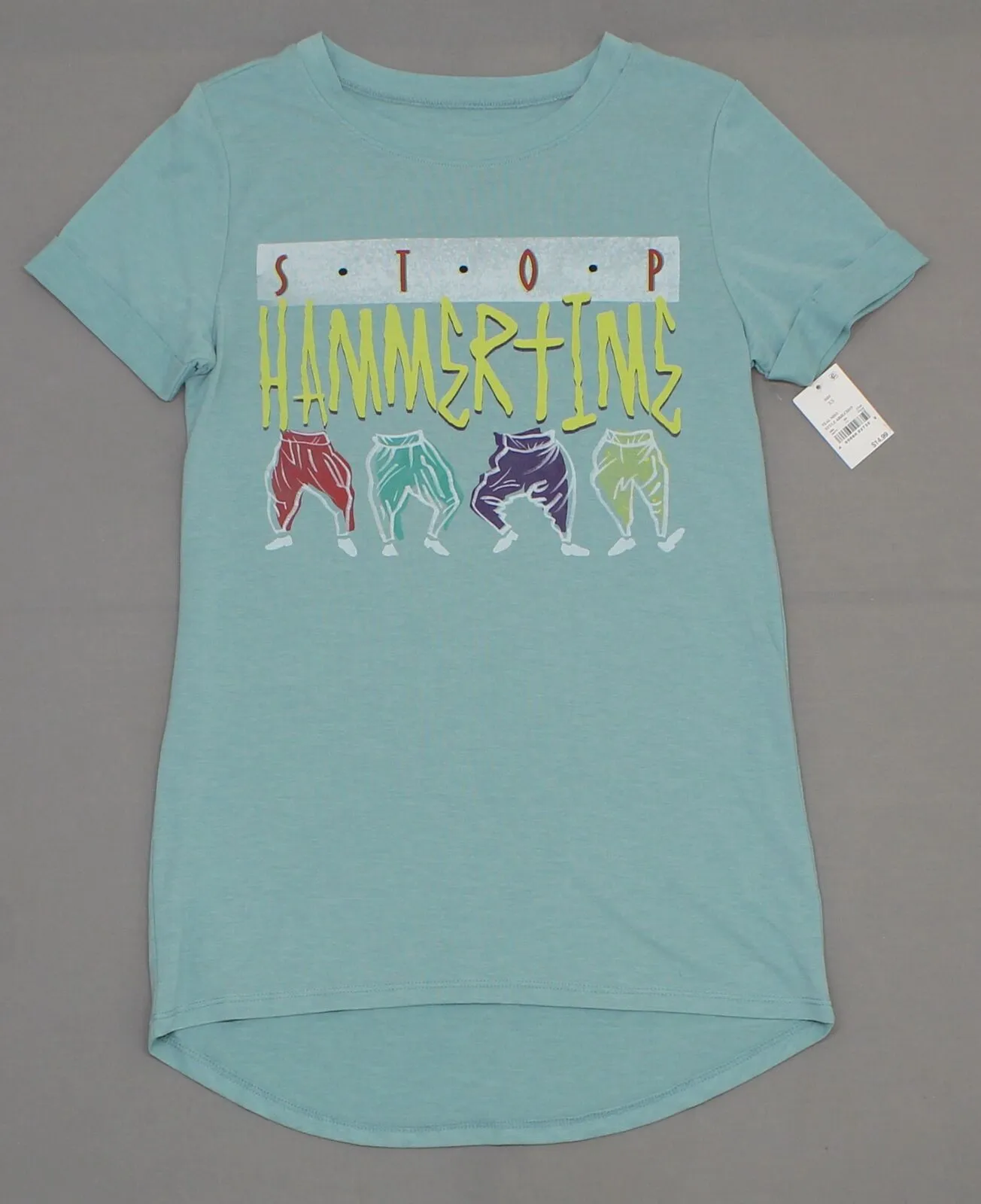 Lyric Culture Women's Short Sleeve STOP HAMMER TIME Graphic T-Shirt