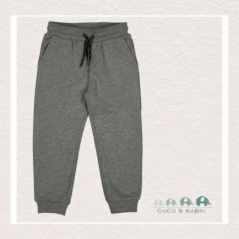 Mayoral: Boys Basic cuffed fleece trousers - Fossil Grey