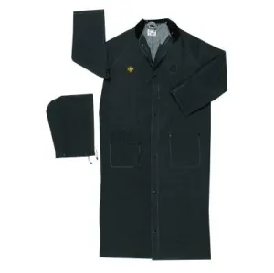 MCR Safety Classic Plus Series Rider Coat, 5X-Large, PVC/Polyester, Black, FR267CX5