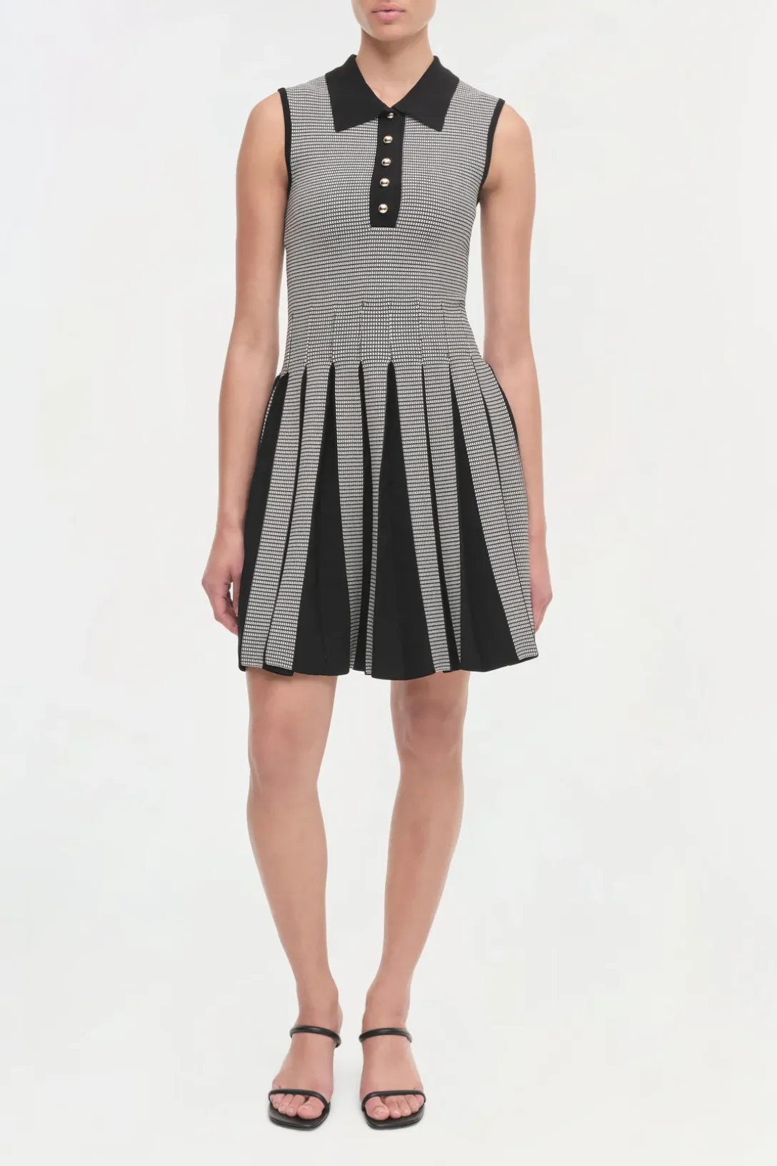 Melodie Dress | Black White Check
