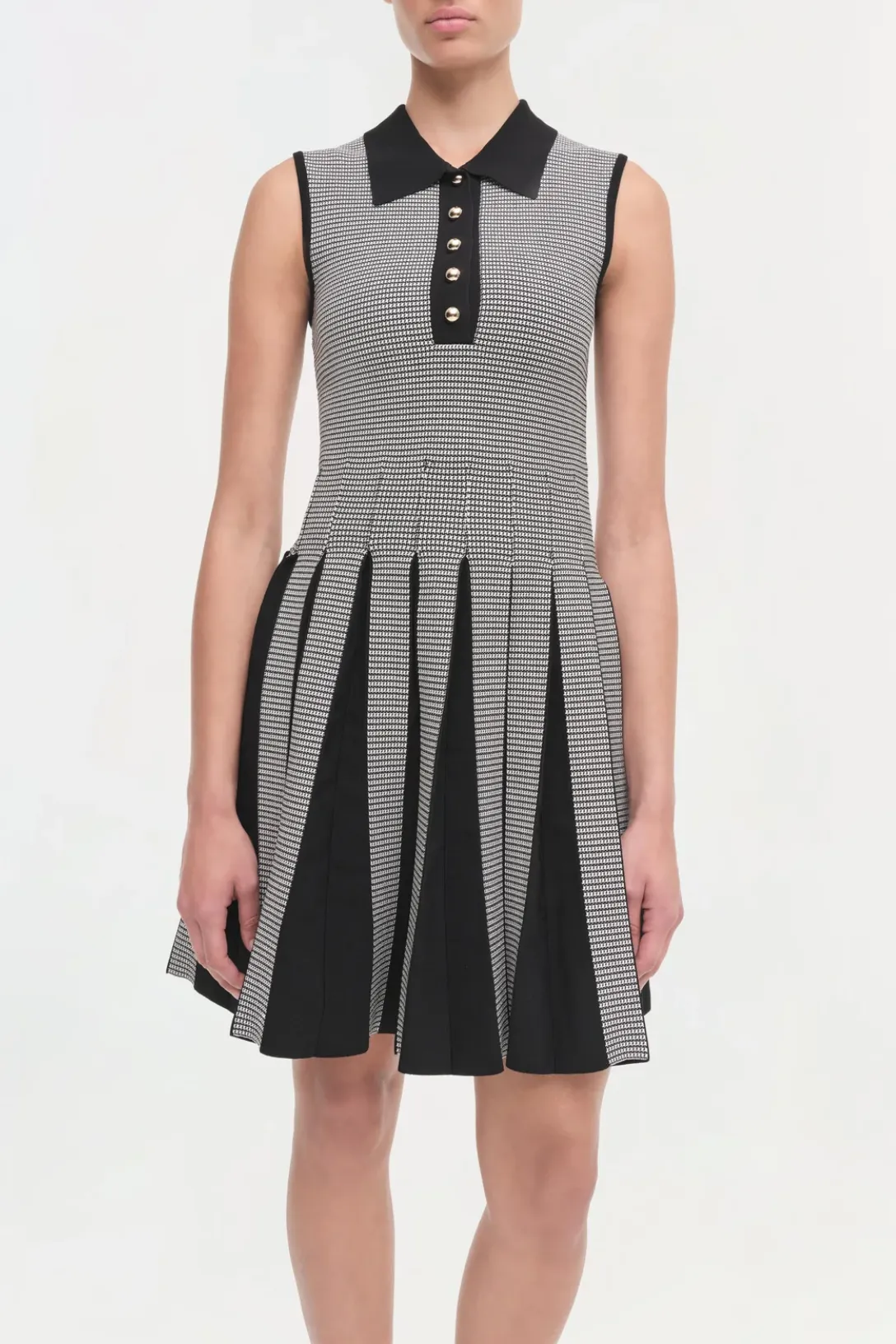 Melodie Dress | Black White Check