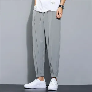 Men‘s Daily Baggy Pants Sports Straight Joggers Fashion Streetwear Trousers
