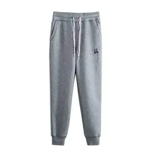 Mens Thermal Thicken Jogger Pants