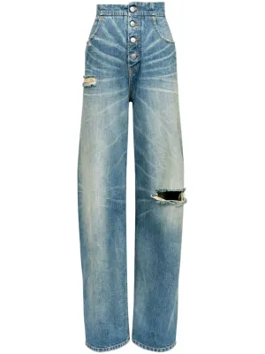 MM6 MAISON MARGIELA Distressed Cotton Jeans for Women