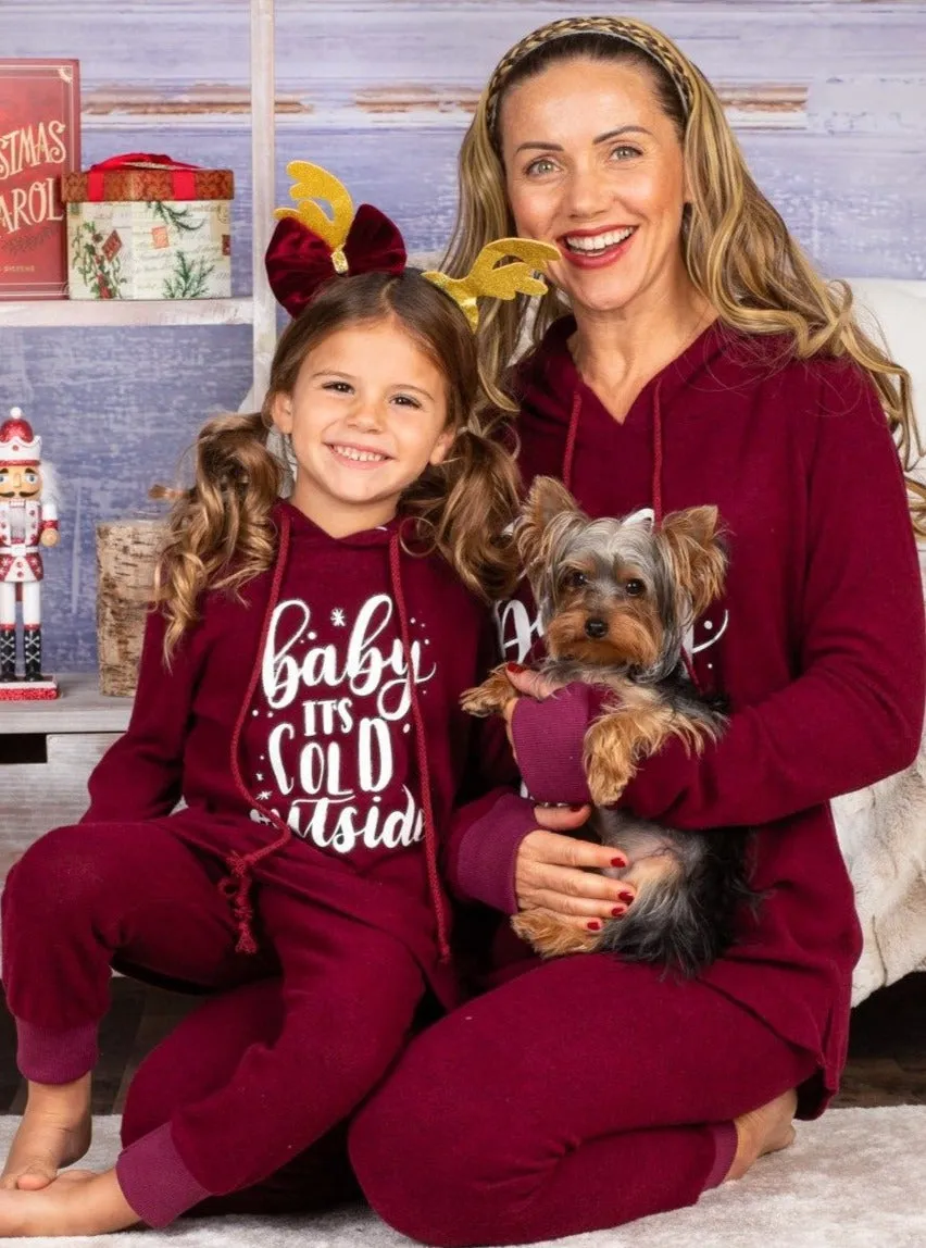 Mommy and Me Baby It's Cold Outside Loungewear Set