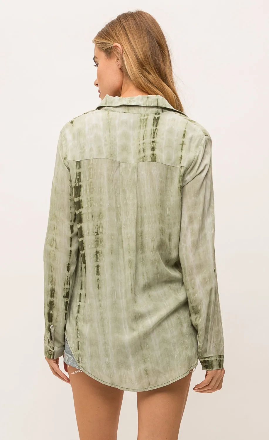 Mystree Flowy Tie-Dye Shirt