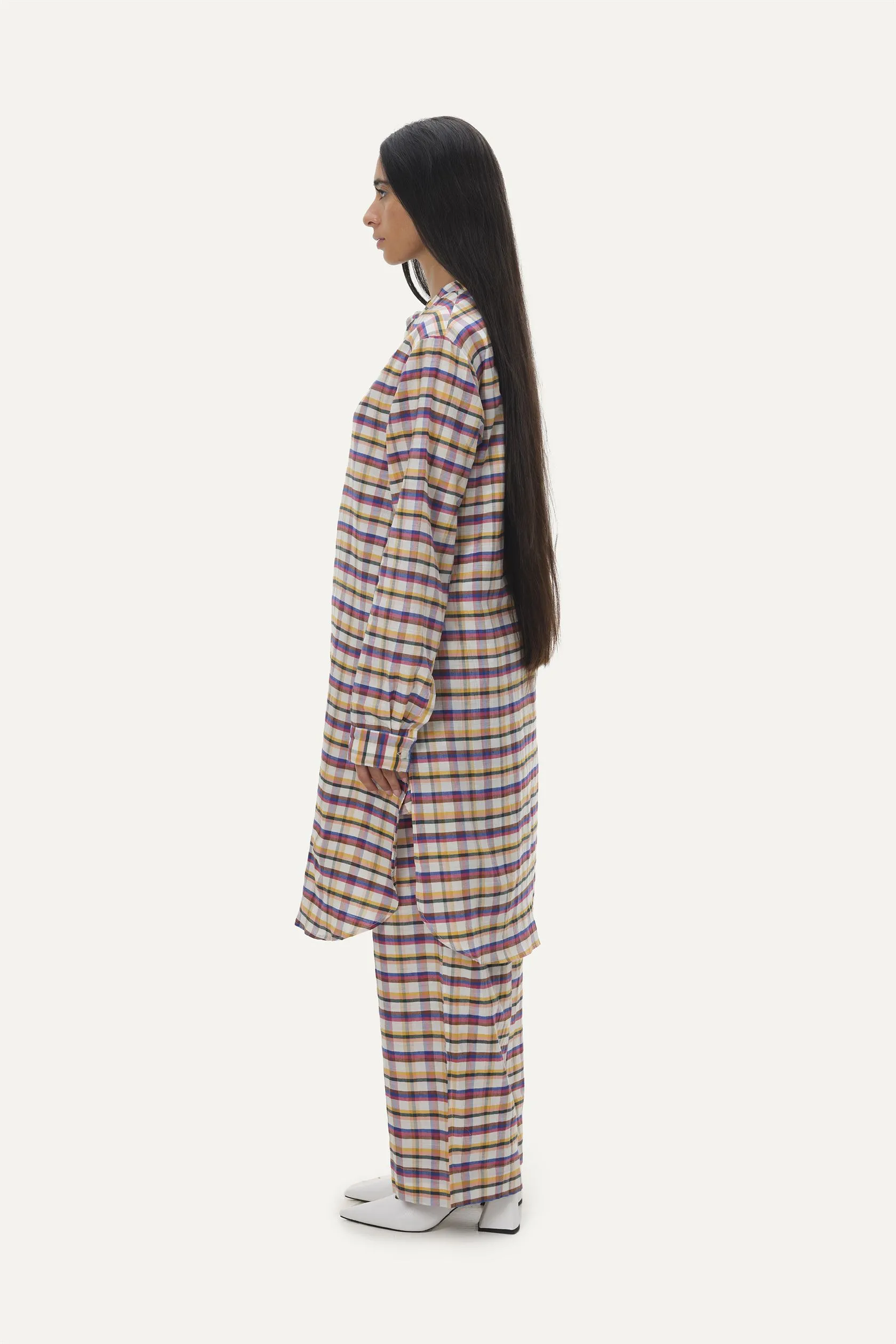 Naushad Ali   I   Jibba set Madras Checks Signature Spring Summer 2025 Multicolour Handwoven Silk Cotton NA SS24 W17