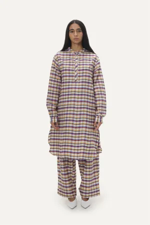 Naushad Ali   I   Jibba set Madras Checks Signature Spring Summer 2025 Multicolour Handwoven Silk Cotton NA SS24 W17