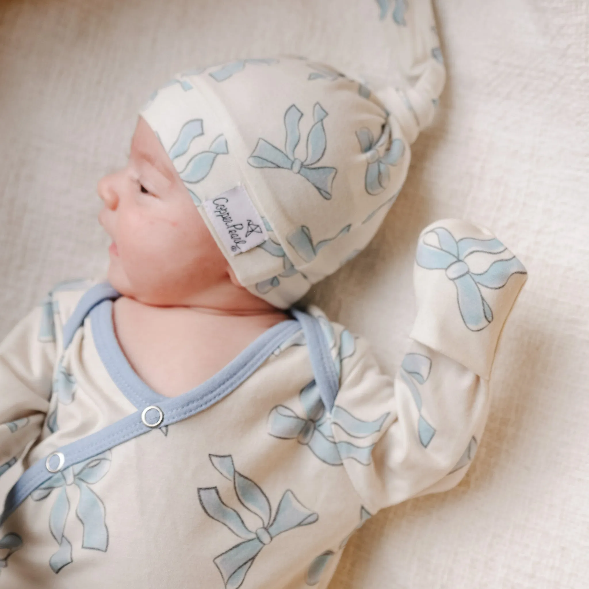 Newborn Knotted Gown - Daphne