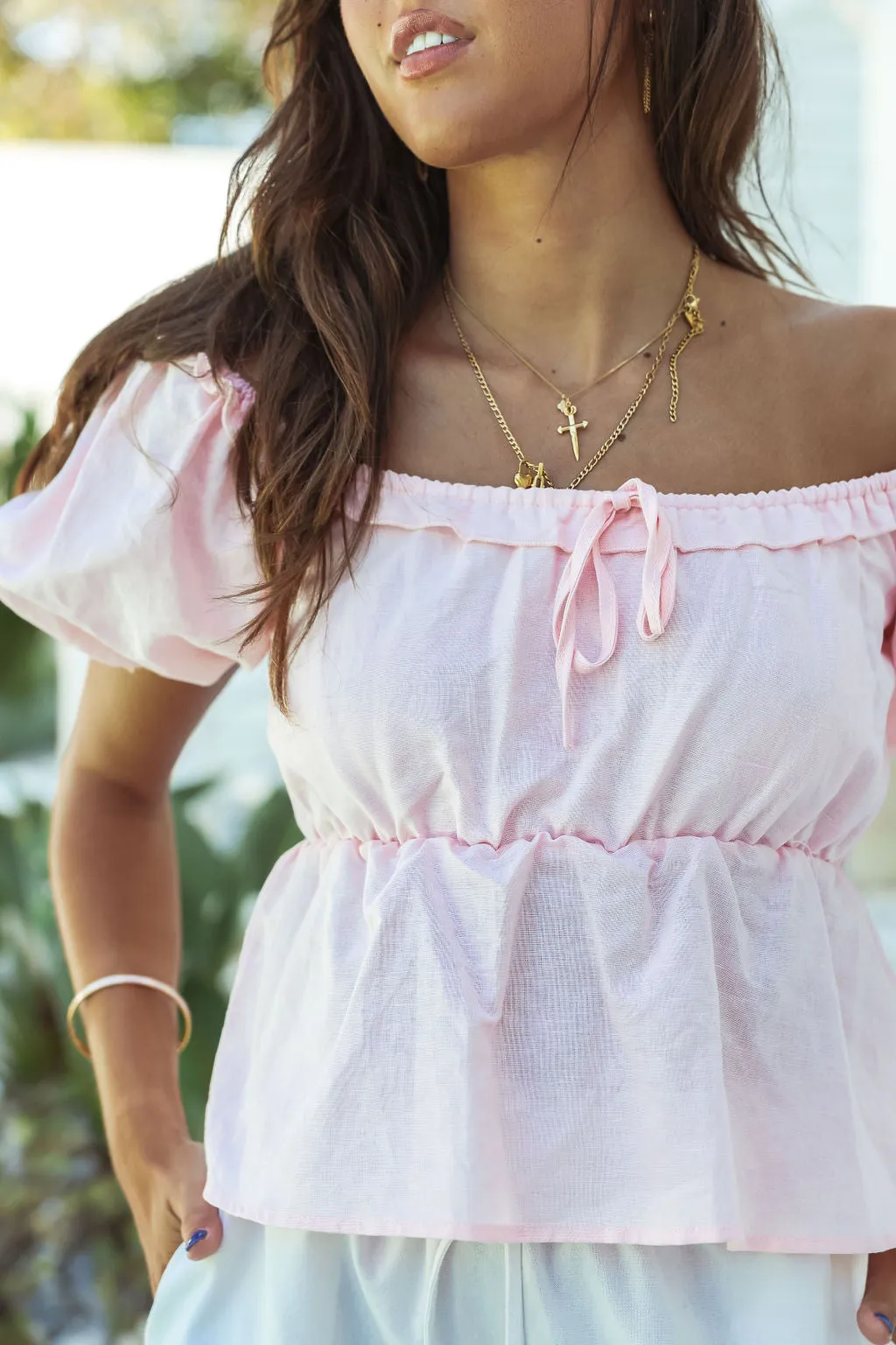 Niah Boho Top - Pink
