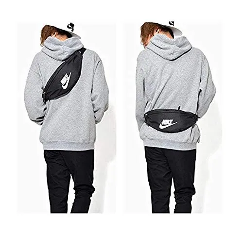 Nike 10 Ltrs Black/Black/White Waist Bag (BA5750-010)