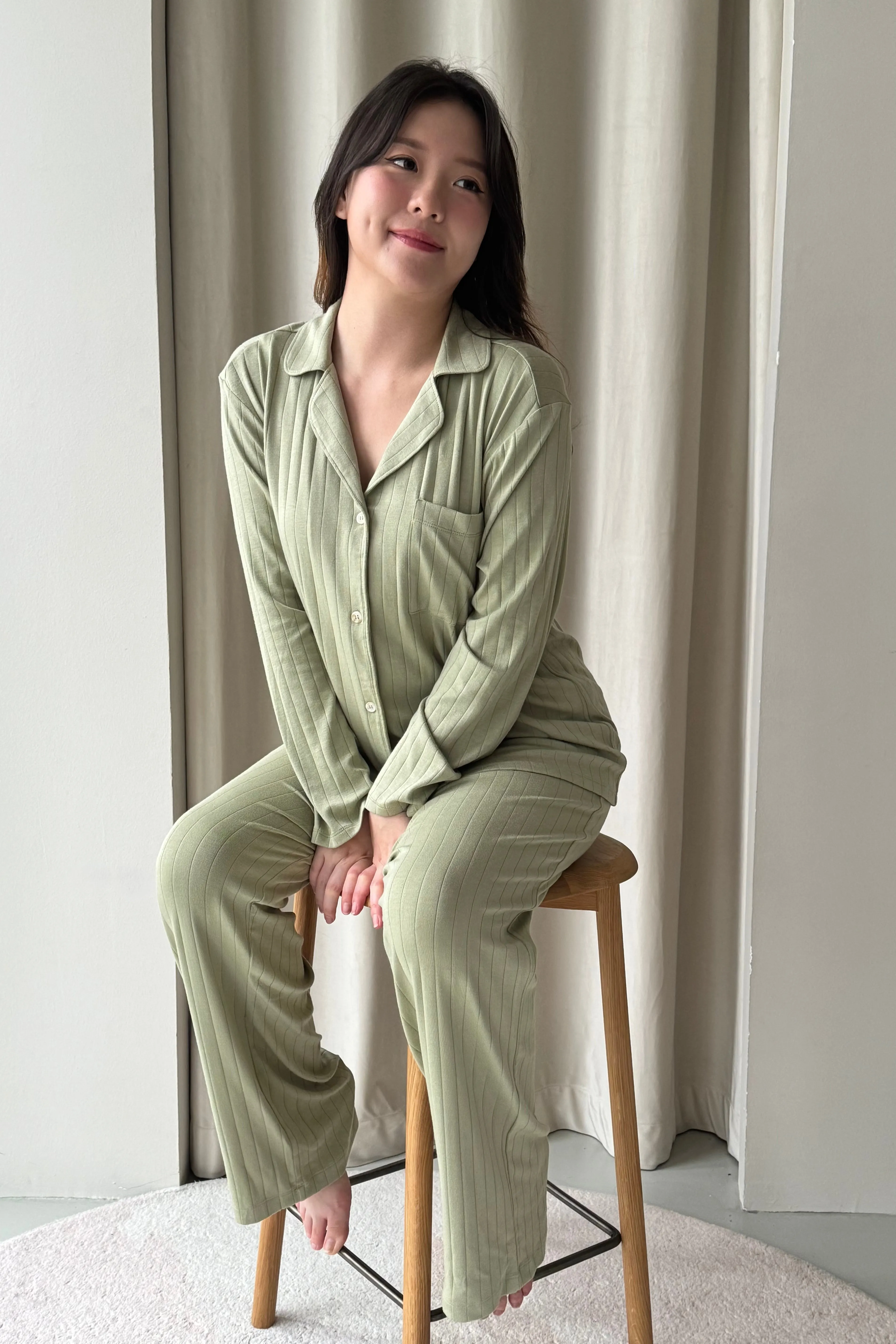 Oasis Modal Cotton PJs (Sage)