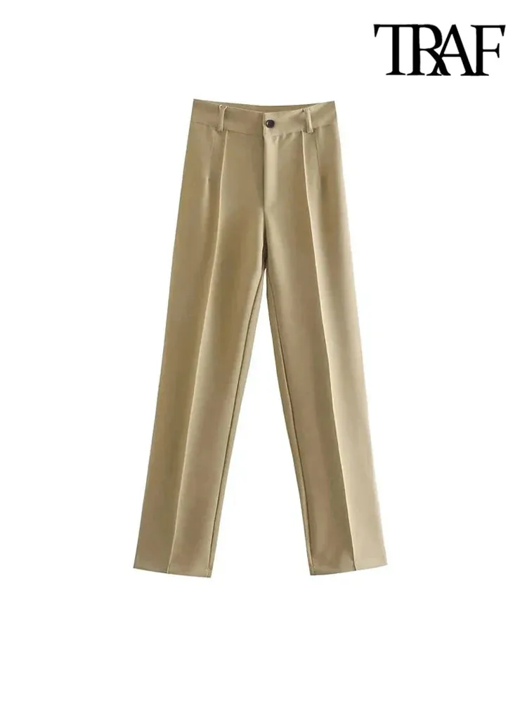 Obsidian Phoenix Women's Luxury High-Waist Straight Pants